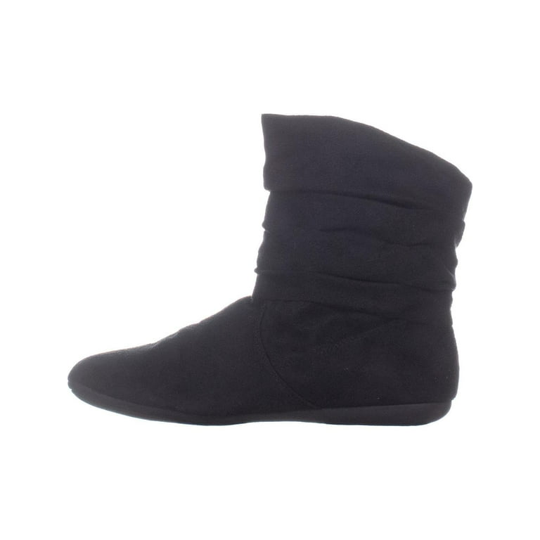 Womens Rampage Beckett Pull On Ankle Boots Black Walmart