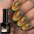 thumbnail image 6 of Cat Eye Gel Nail Polish, 9D Cat Eye Gel Nail Polish, Chameleon Galaxy Magnetic Polish Soak Off U V Light, Double Magic Colors Professional Use for Salon Christmas Gift, 6 of 6