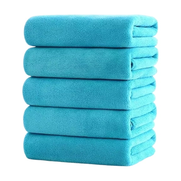 Cotton Towels Set of 5, Soft Absorbent Bath Towels for Daily Use, Quick Drying Lightweight Multi-Pack for Home, Travel, Gym, and Guest Bathroom