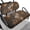Deer American Flag Design, variant on Pzuqiu Golf Cart Seat Covers, Compatible with Golf Carts, Suitable for Ezgo Breathable, Orange Camo