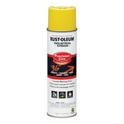 Rustoleum 203025 17 Oz Yellow Precision-Line Inverted Marking Paint Pack of 12