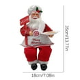 thumbnail image 3 of Steadline Santa Claus Christmas Decoration Doll Festive Holiday Tabletop Display Traditional Red Costume Design for Home Office Party Seasonal Celebration Accent Perfect Gift Idea, 3 of 5