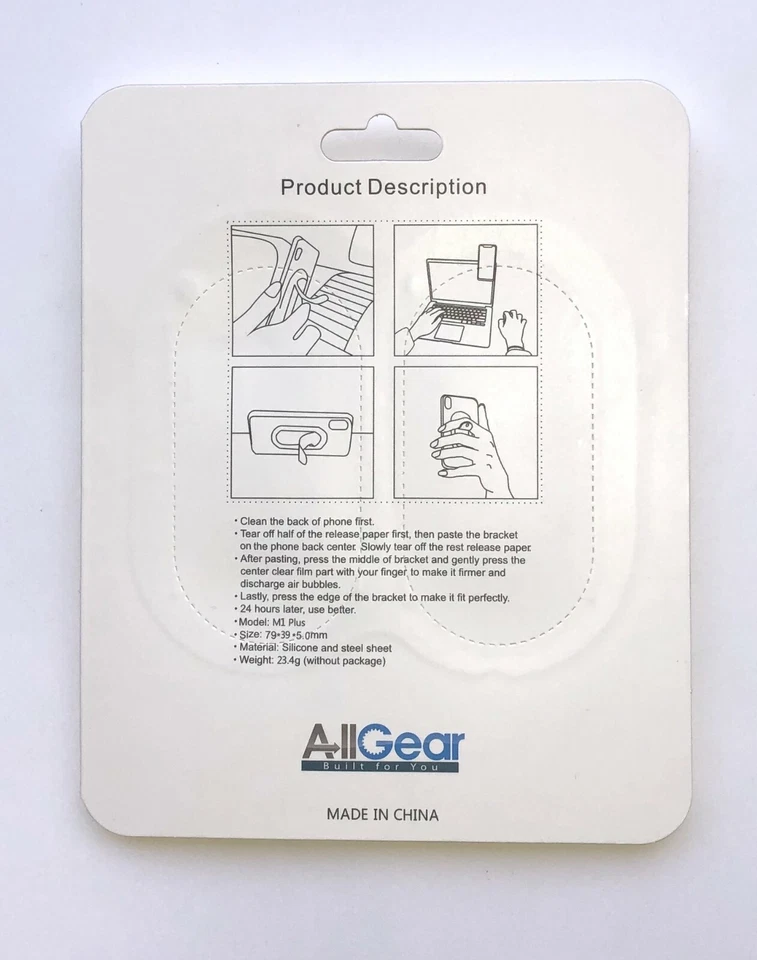Allgear Stick And Go Pop Up Collapsible Smart Phone Stand, Holder,Car Mount-2Pk