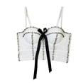 thumbnail image 1 of Faja moldeadora de cintura con lazo para mujer, faja moldeadora de diamantes, corsé de espiga con tachuelas de noche, faja moldeadora de cintura para mujer, 1 of 7