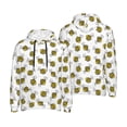 thumbnail image 6 of Bingfone Cute Little Bee Men's Drawstring Hoodie Long Sleeve Pocket Sweatshirts-XX-Large, 6 of 6