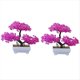 thumbnail image 1 of 2 Uds. BonsáI de Planta Artificial, Maceta de PláStico para áRbol PequeñO, Planta Falsa, Adornos en Maceta para Mesa de la HabitacióN del Hogar, Color, 1 of 5