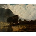 thumbnail image 2 of Joseph Rusling Meeker 24x19 Gold Ornate Framed and Double Matted Museum Art Print Titled - Lake Pontchartrain, Louisiana (1880), 2 of 4