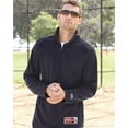 thumbnail image 4 of Rawlings - New - NIB - Quarter-Zip Flatback Mesh Fleece Pullover, 4 of 5