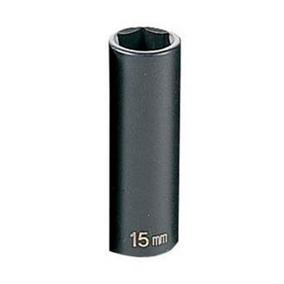 38in. Drive Deep Metric Impact Socket - 15mm