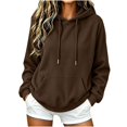 thumbnail image 2 of Mifsaly Womens Oversized Hoodies Long Sleeve Cozy Pullover Tops with Pocket Fashion Loose Fit Comfortable Warm Causal Sweatshirts, 2 of 8
