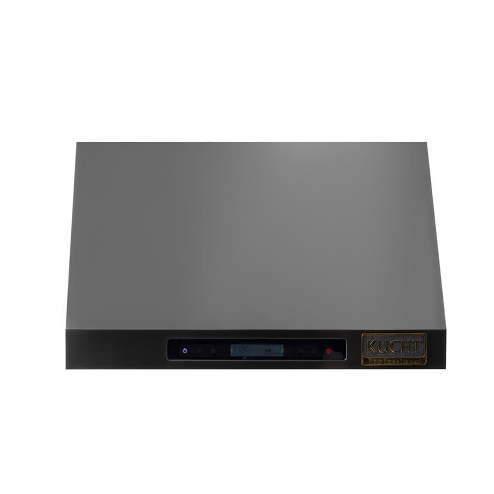 Pemberly Row 36" 5.2 Propane Gas Range in Titanium & Under Cabinet Range Hood