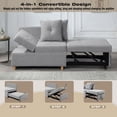 thumbnail image 4 of Litake 4-in-1 Function Folding Ottoman, Modern Sleeper Sofa Bed, Ottoman, Chair, Sofa Bed,Lazy Guest Beds Lounge Chair And Small Space Living Room, 4 of 9