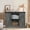 Wash Gray, variant on Catrimown Farmhouse Coffee Bar Cabinet, Sliding Barn Doors, Adjustable Shelves, Grey, 42 Inch