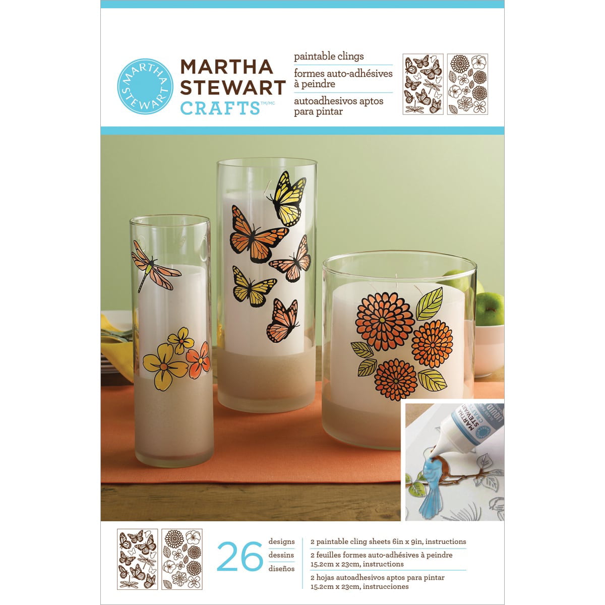 Martha Stewart 12x12 Flourish Crafting Paper 24 Acid Free Sheets