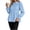 Blue, variant on Tqcoqu Womens Babydoll Peplum Tops Button Up Business Casual Blouse Shirt, Tummy Control Dressy Casual Going Out Blouses,Women's,Size S-XXL