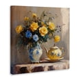 thumbnail image 2 of Stupell Industries French Country Tea Time Blue & Yellow Bouquet Canvas Art, 36 x 36, by Petals Prints Design, 2 of 8