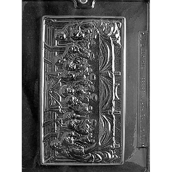 Grandmama's Goodies R013 Last Supper Chocolate Candy Soap Mold with Exclusive Molding Instructions