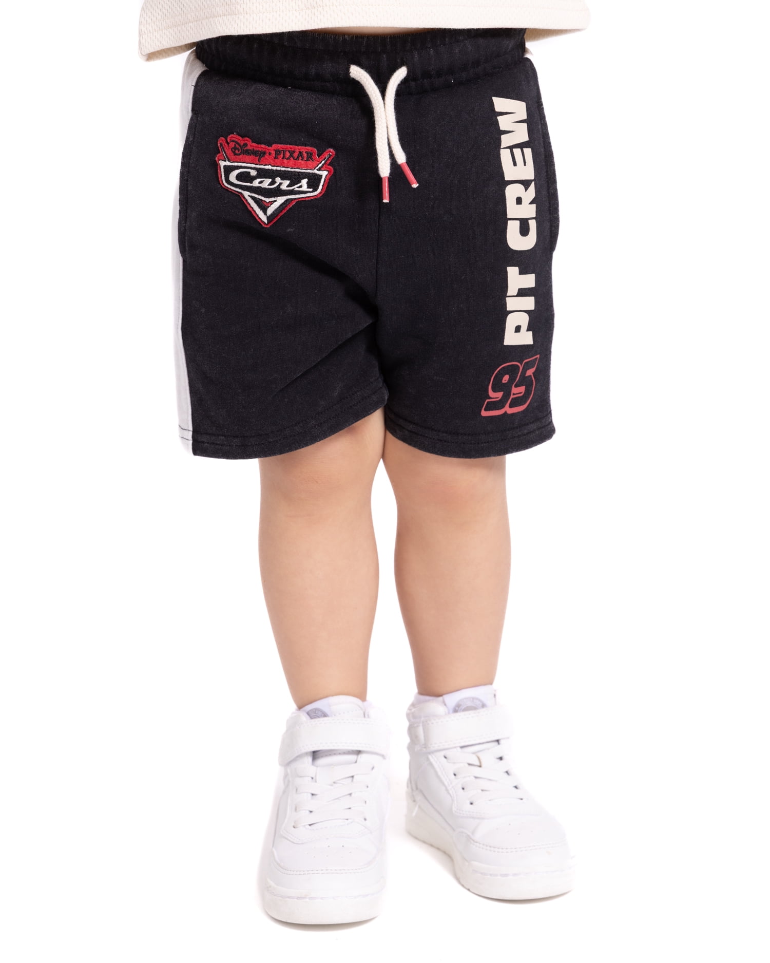 Pixar Cars Toddler Boys Washed Fleece Graphic Shorts, Sizes 12M-5T