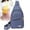 03#Blue, variant on Djiypn Small Sling Bag for Women Men, Small Backpack Chest Daypack,PU Leather Crossbody Bag for Travel Outdoor Hiking, Khaki