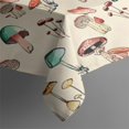 thumbnail image 3 of Red Mushroom Light Pattern Rectangle Tablecloth 60"x84",Waterproof Polyester Rectangle Table Cloth, Wipeable Spillproof Polyester Tablecloth for Dining, Camping, Indoor and Outdoor, 3 of 5