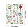 thumbnail image 3 of Lilgiuy 1Pcs Christmas Shower Curtain, Christmas Tree Shower Curtain with 12 Hooks, Winter Shower Curtains for Bathroom, Xmas Tree Snowflake Shower Curtain, 35.43x70.87in, Pink, 3 of 6