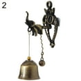 thumbnail image 5 of Opvise Vintage Horse Elephant Owl Shaped Bell Doorbell Halloween Hanging Door Decor Owl#, 5 of 8