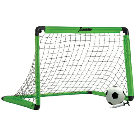 Franklin Sports Backyard 3' Insta-Set Soccer Goal Set for Kids ( Includes Soccer Goal, Size 1 Ball, Pump, and