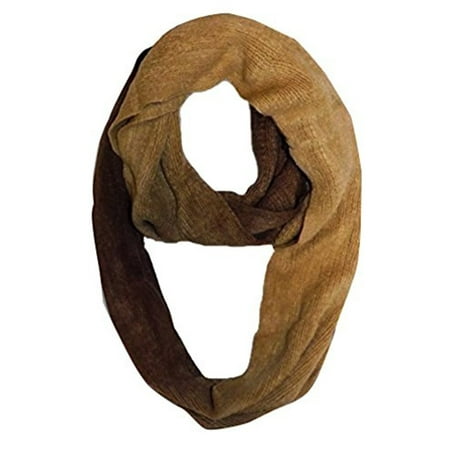 Peach Couture Cashmere feel Gorgeous and Warm Infinity loop neck scarf wrap snood Camel