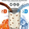 thumbnail image 4 of 1pc Small bow 30oz Tumbler with Straw & Handle - Insulated Stainless Steel Cup | Holiday Gift for Man Women (Christmas, Valentine's, Birthday), 4 of 7