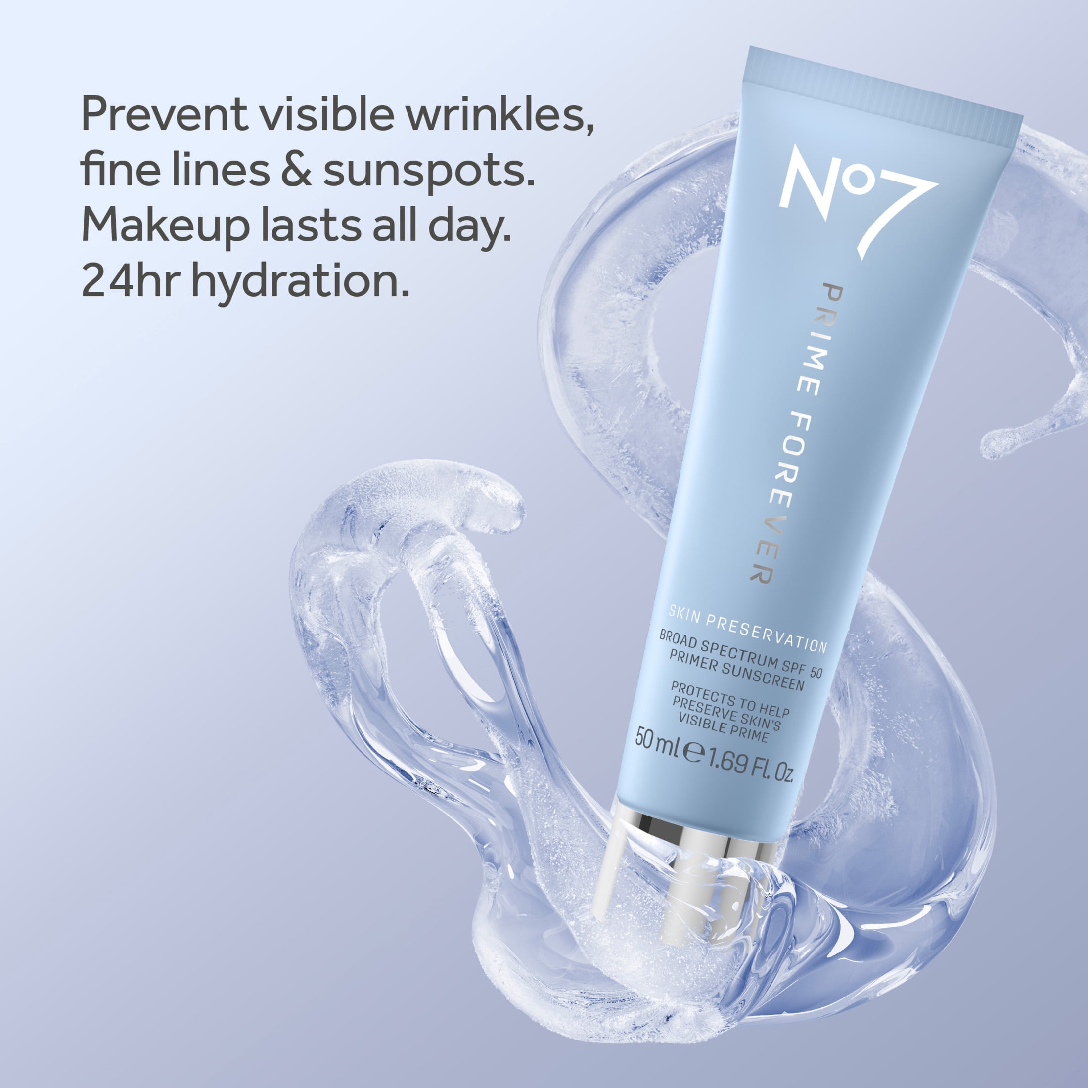No7 Prime Forever UV Defense Invisible SPF50 Primer