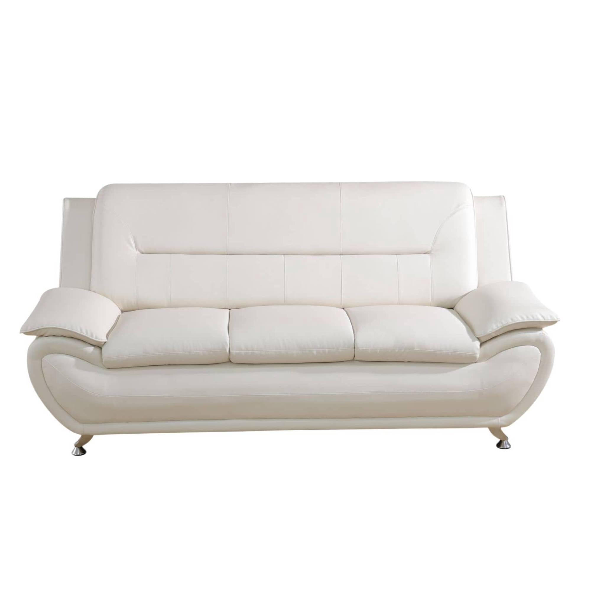 Trumanpick Leather Sofa Chair, 3 Seater Comfy Sofa Couch for Living Room, Bedroom, Black