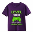 thumbnail image 7 of YUEHUA Toddler 100 Day of School Short Sleeve Shirt for Boys Kid Grils, My Happy 100th Day of School T Shirt, 7 of 7