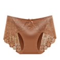 thumbnail image 4 of Sakmal Briefs Womens Underwear Cotton Plus Size Panties Brown Comfort Panties for Ladies L, 4 of 5