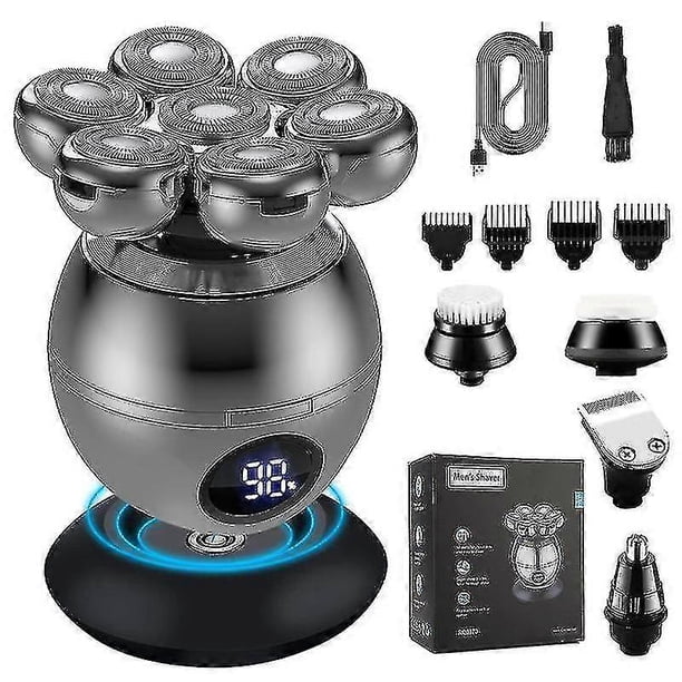 Seven Blade Shaver, Induction Charging, Full Body Washing, Electric Shaver, Multifunctional, Hair Changing, Men's Shaver, Five In One Shaver (shaver W