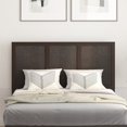 thumbnail image 3 of Taylor & Logan Solid Wood Paneled Headboard Only Dark Brown - Full, 3 of 5