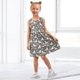 thumbnail image 7 of Girls Dress White Unicorns Rainbows Sleeveless Dress for Girls Hem A-Line Casual Sundress, 7 of 7
