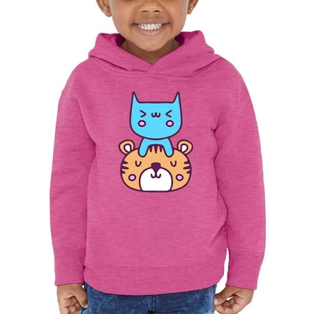 

Cute Cat And Tiger Friends Hoodie Toddler -Image by Shutterstock 4 Toddler