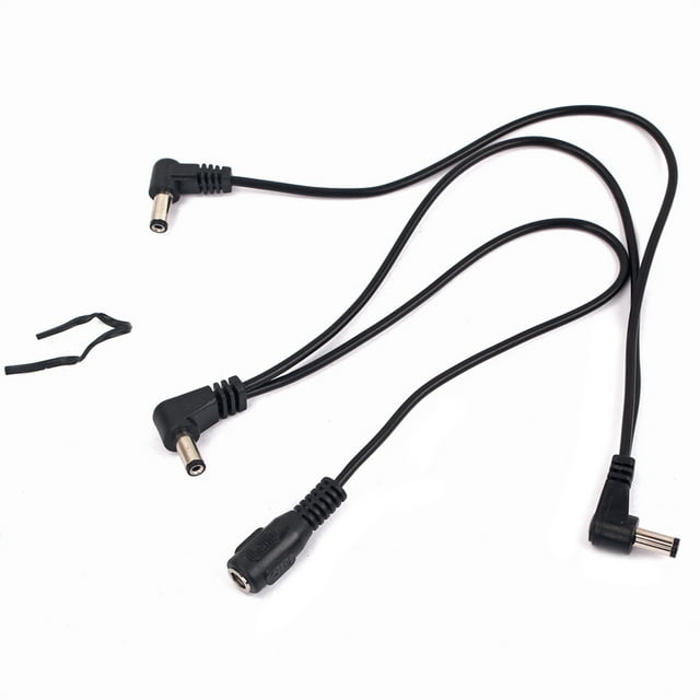 bedienty Effect Pedal Chain Power Cable Nois Studio Cord Electric Sound Reduction Guitar 3 Recorder Way Performance Wire Replacing
