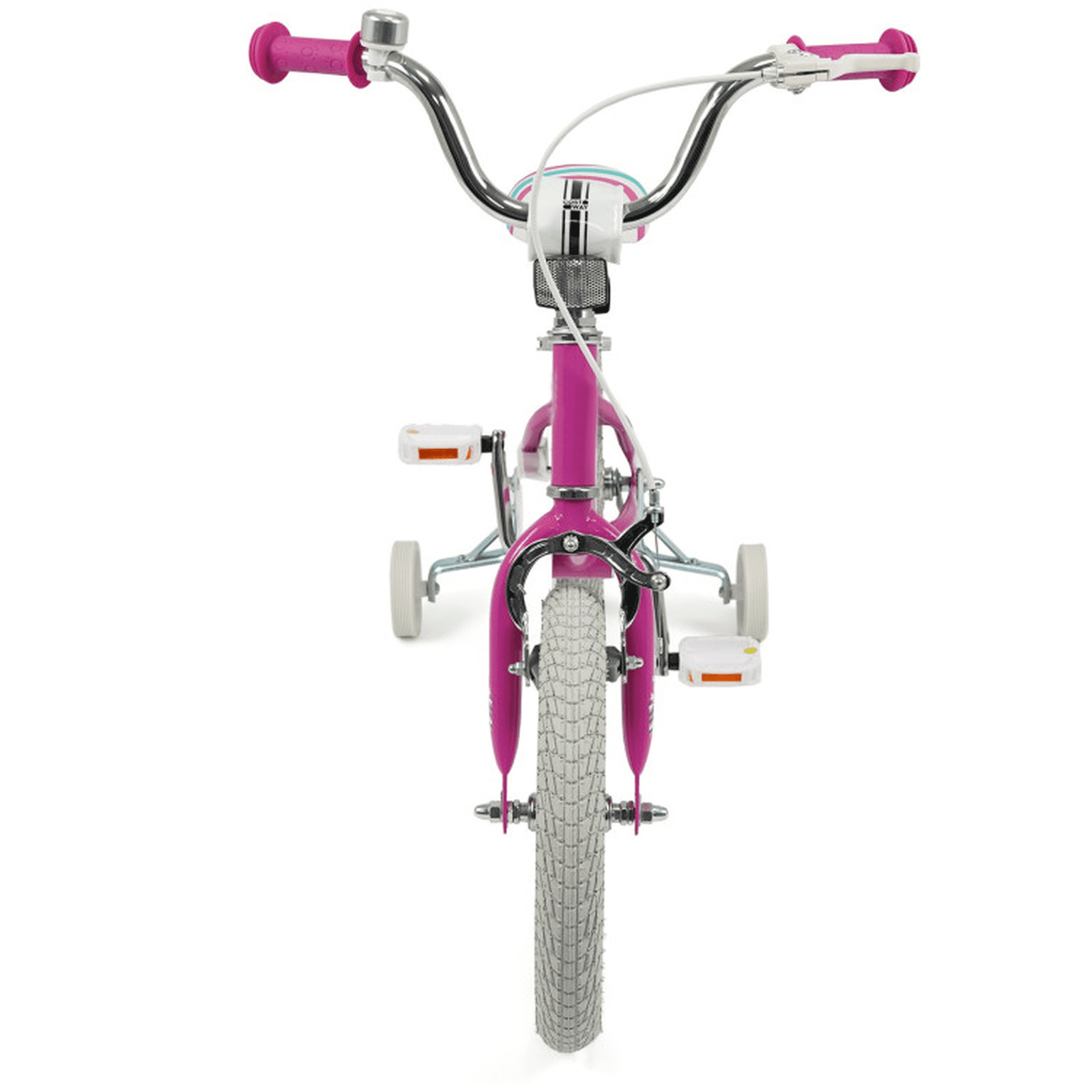 Redsmile Kids Bike 14 Inch for Boys Girls Ages 3-5 Years Old, Kids Bicycle with Adjustable Handlebar and Seat, Training-Ready Beginner Bike, 110 lb Capacity, Starlight Wave, Pink