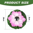 thumbnail image 2 of Solar lamp, Lotus flower, Polycarbonate/EVA, IP65, Pink/Green, 2 of 5
