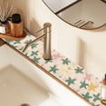 thumbnail image 2 of Yayeee Faucet Mat for Kitchen Sink 14.7" Diatomite Long Splash Guard Pad, Pastel Pink Stars, 2 Pack, 2 of 7