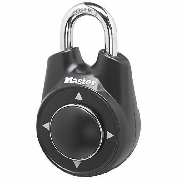 Master Lock 1500iD Set Your Own Directional Combination Padlock, Black, 5.9 oz
