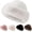 white, variant on Women's Faux Fur Bucket Hat - 2026 New Winter Warm Plush Fisherman Cap, Thick Fluffy Furry Mink Style Hat for Girls and Women(c:black)-yj