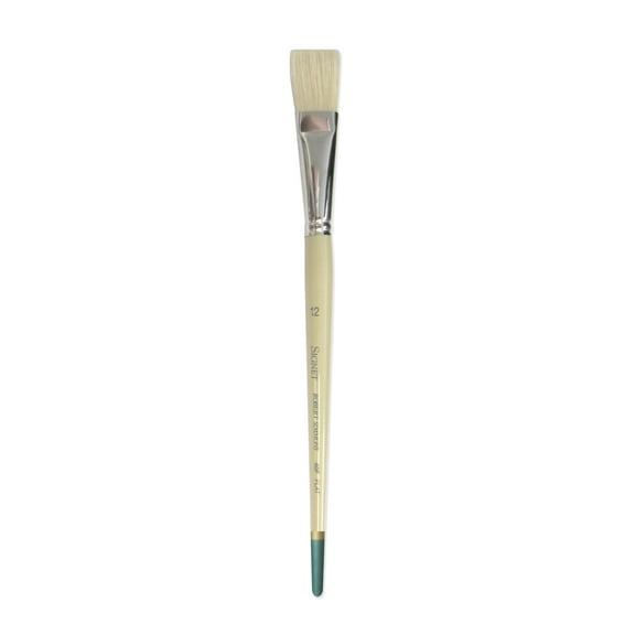 Robert Simmons Signet Brush, Long Handle, Flat, 12