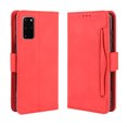 thumbnail image 1 of Case for Samsung Galaxy S20 Cover Adjustable Detachable Card Holder Magnetic closure Leather Wallet Case - Red, 1 of 5