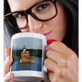 thumbnail image 2 of 3drose, Hudson River. Historic Hudson-athens Lighthouse, Circa 1874., 11oz Two-tone Red Mug, 2 of 6