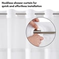 thumbnail image 5 of Americanflat 72x75 Hookless Shower Curtain - Abstract Grey White Shower Curtain with Sheer Panel, Snap-In Liner, and Grommets - 100% Polyester, 5 of 8