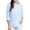Blue, variant on Elsie & Zoey Lakelyn Medium Sand 3/4 Cuff Sleeve Collared Cotton Blouse for Women