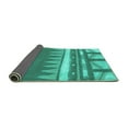 thumbnail image 2 of Ahgly Company Indoor Rectangle Abstract Turquoise Blue Contemporary Area Rugs, 7' x 10', 2 of 4