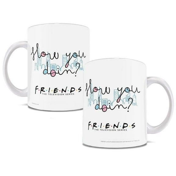 Trend Setters  Friends How You Doin Ceramic Mug, White